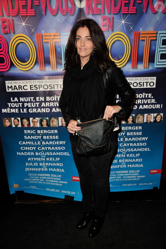 Cristiana Reali - Générale de la pièce de théâtre "Rendez-vous en boîte" au théâtre de La Gaîté Montparnasse à Paris, le 7 avril 2014