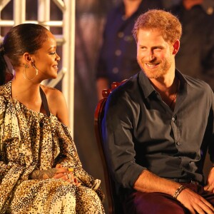 Le prince Harry et Rihanna assistent au Mega Concert organisé pour le 50ème anniversaire de l'indépendance de la Barbade, en présence du premier ministre Freundel Stuart, au stade Kensington Oval. Le prince Harry a également décoré Jamilla Sealy du "Queen's Young Leader Award 2017". Bridgetown, le 30 novembre 2016.