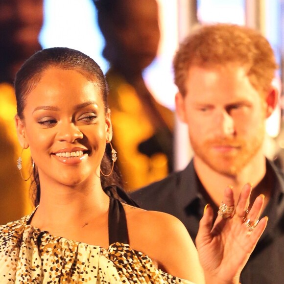 Le prince Harry et Rihanna assistent au Mega Concert organisé pour le 50ème anniversaire de l'indépendance de la Barbade, en présence du premier ministre Freundel Stuart, au stade Kensington Oval. Le prince Harry a également décoré Jamilla Sealy du "Queen's Young Leader Award 2017". Bridgetown, le 30 novembre 2016.