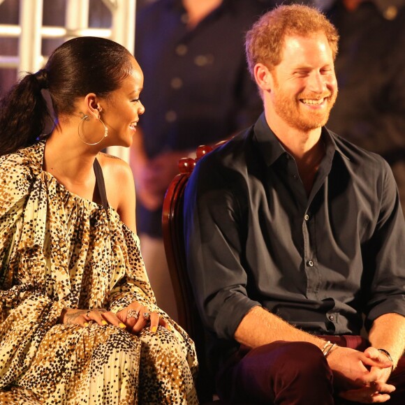 Le prince Harry et Rihanna assistent au Mega Concert organisé pour le 50ème anniversaire de l'indépendance de la Barbade, en présence du premier ministre Freundel Stuart, au stade Kensington Oval. Le prince Harry a également décoré Jamilla Sealy du "Queen's Young Leader Award 2017". Bridgetown, le 30 novembre 2016.