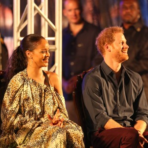 Le prince Harry et Rihanna assistent au Mega Concert organisé pour le 50ème anniversaire de l'indépendance de la Barbade, en présence du premier ministre Freundel Stuart, au stade Kensington Oval. Le prince Harry a également décoré Jamilla Sealy du "Queen's Young Leader Award 2017". Bridgetown, le 30 novembre 2016.