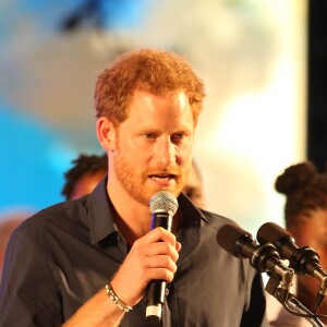 Le prince Harry et Rihanna assistent au Mega Concert organisé pour le 50ème anniversaire de l'indépendance de la Barbade, en présence du premier ministre Freundel Stuart, au stade Kensington Oval. Le prince Harry a également décoré Jamilla Sealy du "Queen's Young Leader Award 2017". Bridgetown, le 30 novembre 2016.