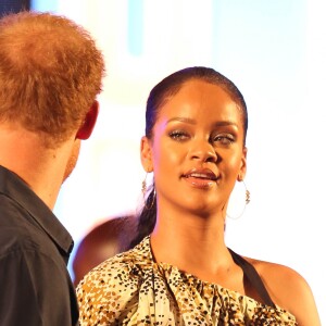 Le prince Harry et Rihanna assistent au Mega Concert organisé pour le 50ème anniversaire de l'indépendance de la Barbade, en présence du premier ministre Freundel Stuart, au stade Kensington Oval. Le prince Harry a également décoré Jamilla Sealy du "Queen's Young Leader Award 2017". Bridgetown, le 30 novembre 2016.