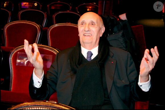 Pierre Tchernia aux César, le 22 février 2008 à Paris.