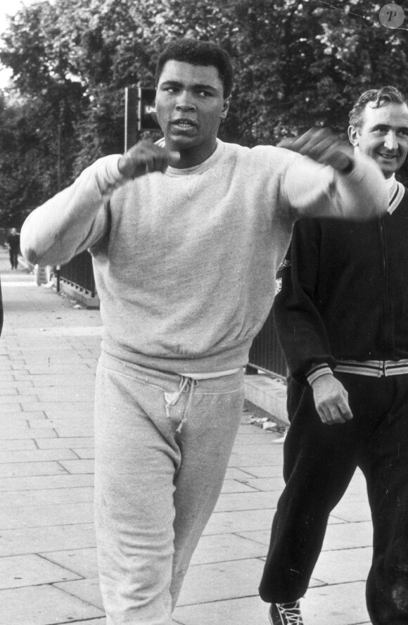 Mohamed Ali à Londres, le 24 juillet 1966.