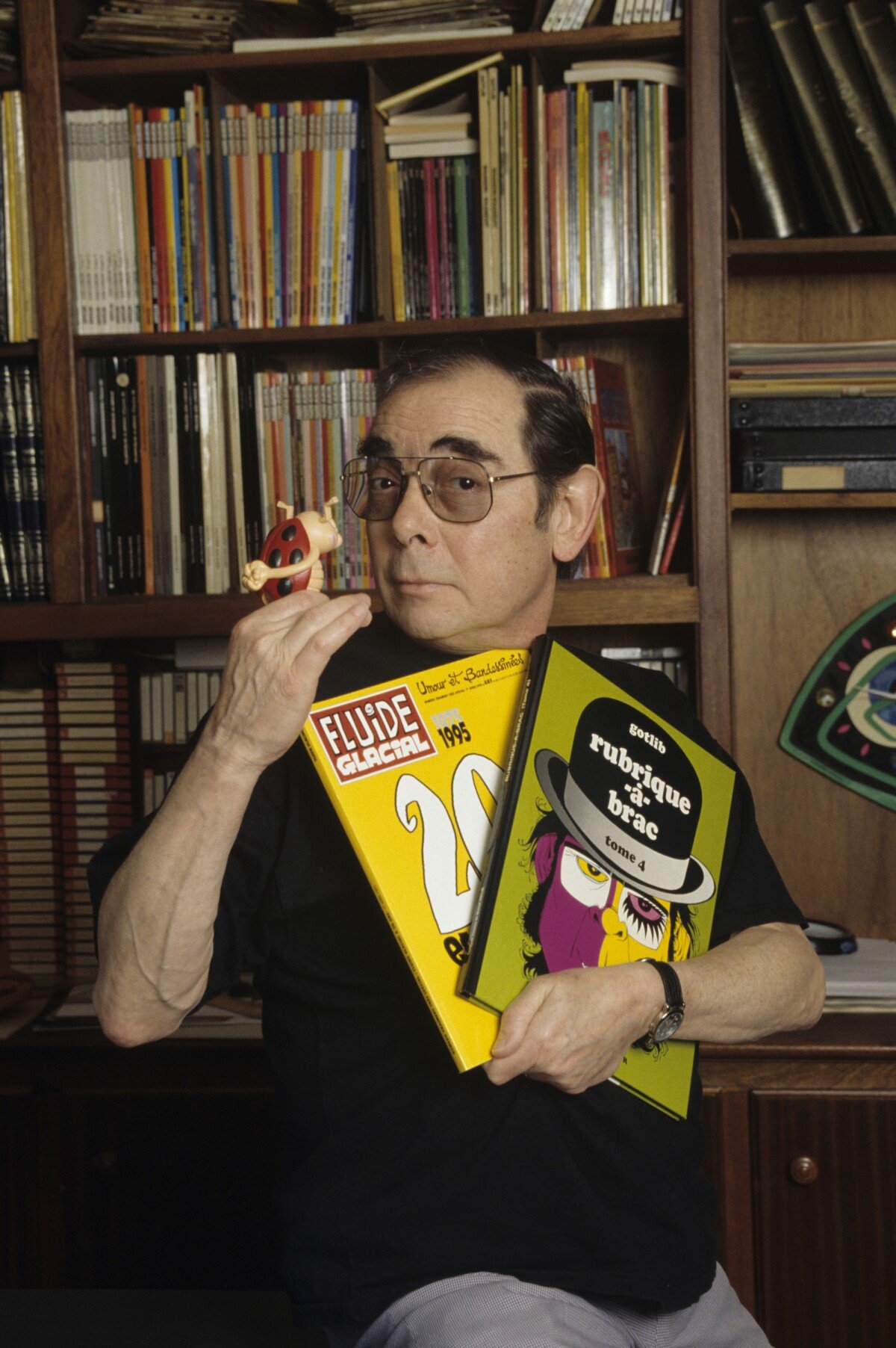 Photo : En France, l'auteur de bande dessinée Gotlib (Marcel Gotlieb ...