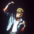 George Michael en concert à Londres en 1988.