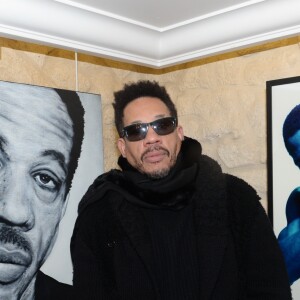 Exclusif - JoeyStarr (Joey Starr) - Vernissage privé de l'exposition "JoeyStarr Punk Funk Hero" à la galerie Artcube à Paris, France, le 1 décembre 2016. Exposition du 2 au 11 décembre 2016. © Rachid Bellak/Bestimage