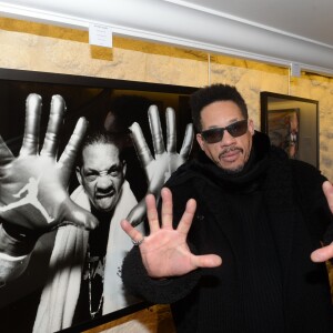 Exclusif - JoeyStarr (Joey Starr) - Vernissage privé de l'exposition "JoeyStarr Punk Funk Hero" à la galerie Artcube à Paris, France, le 1 décembre 2016. Exposition du 2 au 11 décembre 2016. © Rachid Bellak/Bestimage