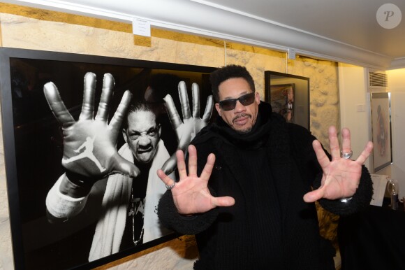 Exclusif - JoeyStarr (Joey Starr) - Vernissage privé de l'exposition "JoeyStarr Punk Funk Hero" à la galerie Artcube à Paris, France, le 1 décembre 2016. Exposition du 2 au 11 décembre 2016. © Rachid Bellak/Bestimage