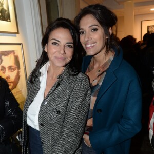 Exclusif - Sandra Zeitoun de Matteis et Laurie Cholewa - Vernissage privé de l'exposition "JoeyStarr Punk Funk Hero" à la galerie Artcube à Paris, France, le 1 décembre 2016. Exposition du 2 au 11 décembre 2016. © Rachid Bellak/Bestimage