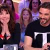 Isabelle Adjani et son fils Barnabé Nuytten qui fait partie du groupe The Aikiu, lors du Grand Journal de Canal+ diffusé le 20 juin 2013
