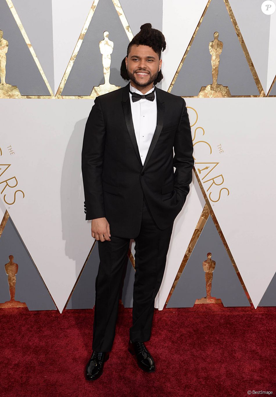 The Weeknd lors de la 88ème cérémonie des Oscars à Hollywood, le 28