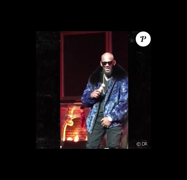 R. Kelly se faisant attraper les parties intimes par une fan déchaînée en concert à Detroit le vendredi 2 décembre 2016