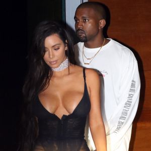 Kim Kardashian et son mari Kanye West se rendent au concert de Kanye à Miami, Floride, Etats-Unis, le 17 septembre 2016.