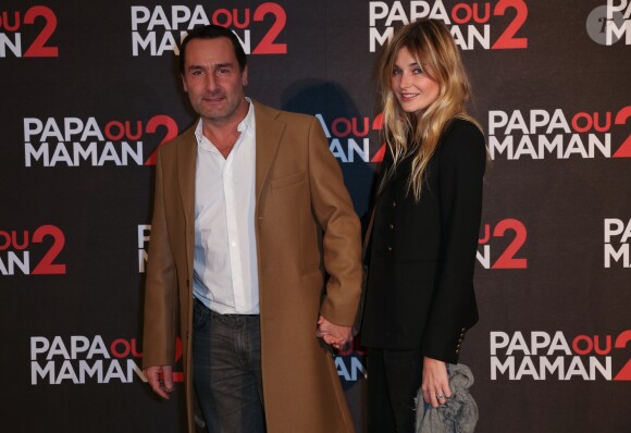 Gilles Lellouche et sa compagne Alizée Guinochet lors de l'avant-première du film "Papa ou Maman 2" au cinéma Gaumont Alesia à Paris, France, le 5 décembre 2016. © Marc Ausset-Lacroix/Bestimage
