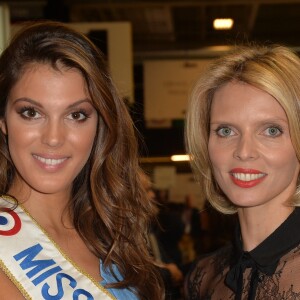 Iris Mittenaere, Miss France 2016 et Sylvie Tellier - Iris Mittenaere, Miss France 2016, visite le stand de l'ile de la Réunion au salon Top Resa 2016 à Paris le 20 septembre 2016. © Veeren / Bestimage 20/09/2016 - Paris