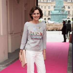 Inès de la Fressange à Paris, le 4 juillet 2016.