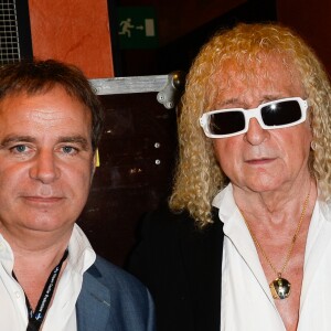 Fabien Lecoeuvre et Michel Polnareff - Concert de Michel Polnareff à l'Olympia à Paris le 14 juillet 2016. © Coadic Guirec / Bestimage