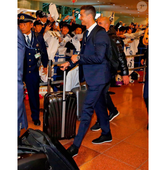 Cristiano Ronaldo à son arrivée au Japon. Photo postée sur Instagram en décembre 2016.