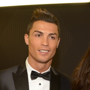 Cristiano Ronaldo et Irina Shayk lors de la cérmonie FIFA Ballon d'Or 2013 organisée à Zurich le 13 janvier 2014.