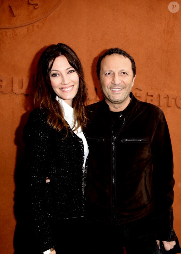 Mareva Galanter et son compagnon Arthur (Jacques Essebag) - People au village des internationaux de France de tennis à Roland Garros à Paris 5 juin 2016. © Dominique Jacovides / Bestimage