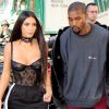 Kim Kardashian et Kanye West à Paris le 29 septembre 2016.