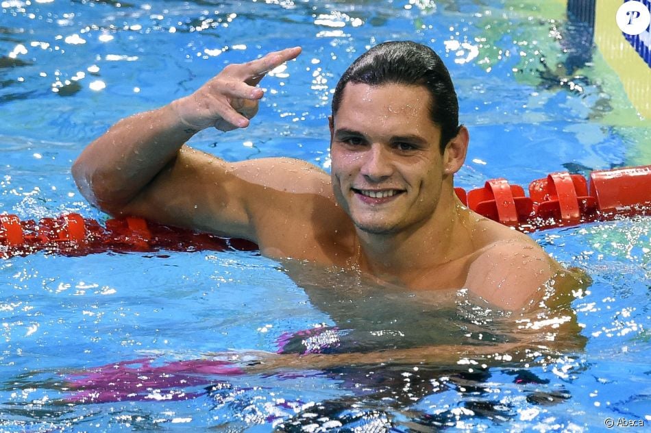 Florent Manaudou champion du monde de 50m nage libre à Berlin, le 24 août 2014.