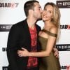 James Driskill et sa compagne Chloe Lattanzi (fille de Olivia Newton-John) à la Première du film "Syfy's 'Dead 7" à Los Angeles le 1er avril 2016.