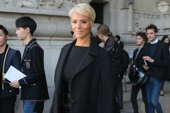 Shy'm au défilé de mode Shiatzy Chen collection prêt-à-porter Printemps/Eté 2017 lors de la fashion week à Paris, le 4 octobre 2016. © CVS/Veeren/Bestimage