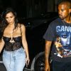 Kim Kardashian et son mari Kanye West à la sortie de leur hôtel à Miami, le 15 septembre 2016.
