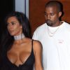 Kim Kardashian et son mari Kanye West se rendent au concert de Kanye à Miami, Floride, Etats-Unis, le 17 septembre 2016.