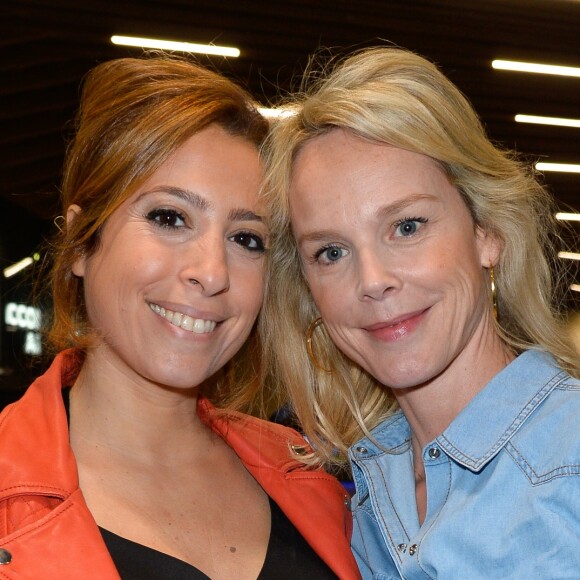 Léa Salamé enceinte et Vanessa Burggraf - Michaël Gregorio fête ses 10 ans de carrière avec son spectacle "J'ai 10 ans!" à l'AccorHotel Arena à Paris, le 16 décembre 2016. © Coadic Guirec/Bestimage