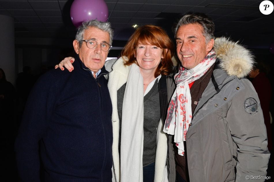 Michel Boujenah, Gérard Holtz et sa femme Muriel Mayette ...