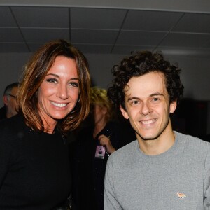 Virginie Guilhaume et Michaël Gregorio - Michaël Gregorio fête ses 10 ans de carrière avec son spectacle "J'ai 10 ans!" à l'AccorHotel Arena à Paris, le 16 décembre 2016. © Coadic Guirec/Bestimage