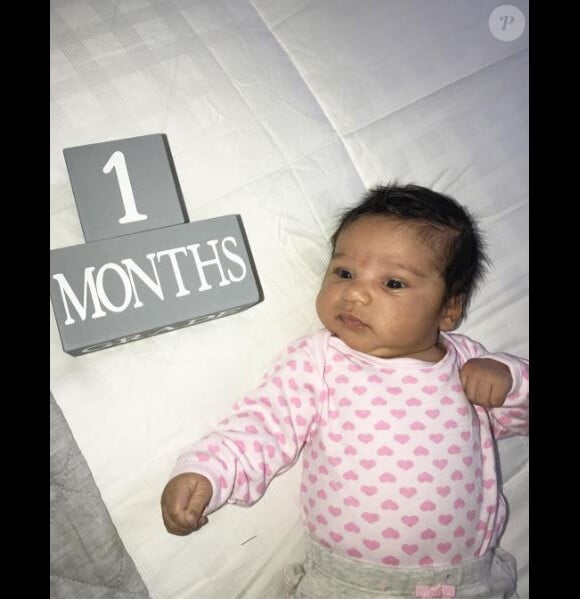 Photo de Dream, fille de Blac Chyna (Angela Renee White) et Rob Kardashian. Décembre 2016.
