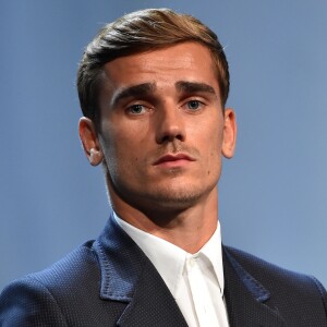 Antoine Griezmann lors de la remise des trophées UEFA du Championnat d'Europe 2016. Monaco, le 25 août 2016.