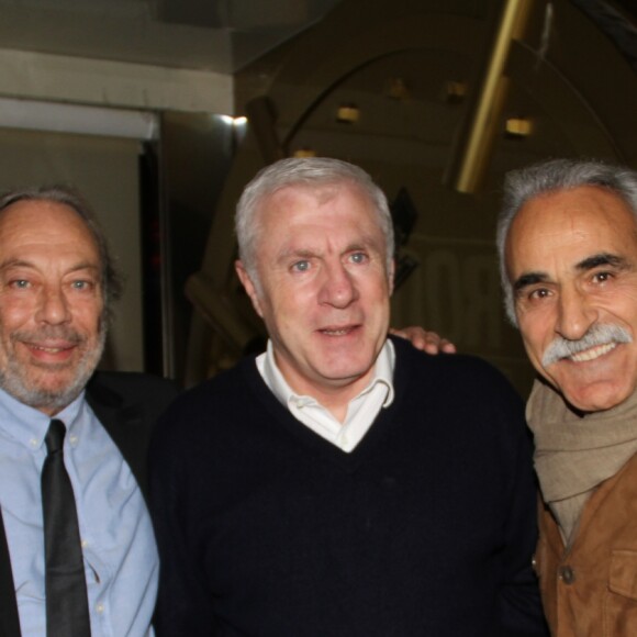 Exclusif - Franck Couécou, Luis Fernandez et Mansour Bahrami lors de la soirée en faveur des enfants de l'hôpital Necker (1 cadeau par personne à déposer au pied du sapin: Jouets, livres, CD, BD, jeux vidéos,montres, vêtements ... Sans papier cadeau) organisé par Hervé Taïeb, Philippe Lavil, Franck Couécou, Jean-Roch et Moët & Chandon au restaurant La Gioia VIP Room theater à Paris, France, le mardi 20 décembre 2016. © Baldini/Bestimage
