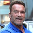 Arnold Schwarzenegger à la sortie du magasin Ralph Lauren sur Madison Avenue à New York, le 22 septembre 2016
