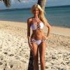 Victoria Silvstedt en vacances aux Bahamas. Décembre 2016.