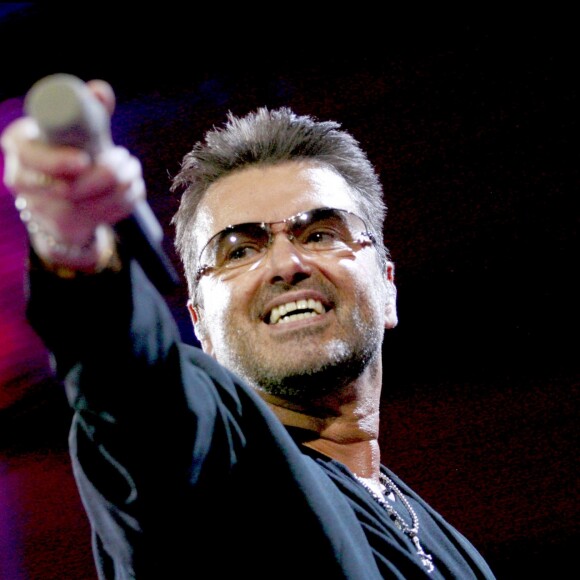 George Michael en concert à Stockholm, le 29 juin 2007. 