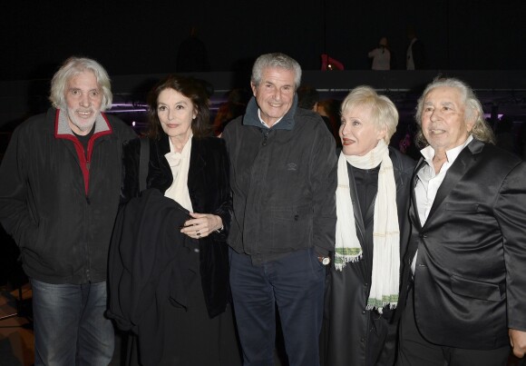 Pierre Barouh, Anouk Aimée, Claude Lelouch, Nicole Croisille et Claude Lelouch, l'équipe du film d'Un homme et une Femme