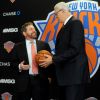 Phil Jackson lors de son intronisation comme président des New York Knicks, le 18 mars 2014 au Madison Square Garden.