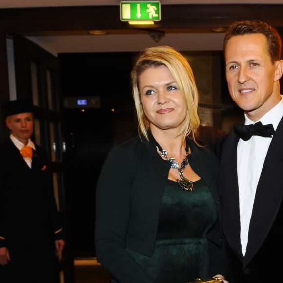 Michael Schumacher et sa femme Corinna lors du 31e Gala des Légendes du Sport à l'Opéra de Francfort le 10 novembre 2012