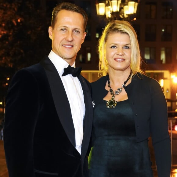 Michael Schumacher et sa femme Corinna lors du 31e Gala des Légendes du Sport à l'Opéra de Francfort le 10 novembre 2012