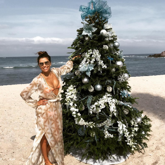 Eva Longoria passe les fêtes de fin d'année au Mexique. Photo postée sur Instagram en décembre 2016.