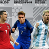Cristiano Ronaldo, Antoine Griezmann et Lionel Messi, tous les trois prétendants au titre de "Joueur de la FIFA 2016".