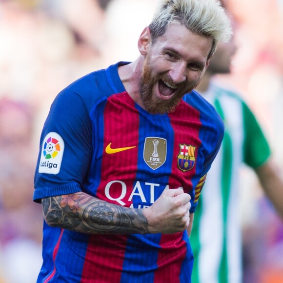Le FC Barcelone de Lionel Messi remporte le premier match de l'année en Ligua, 6 à 2 contre le Betis Seville au Camp Nou à Barcelone le 20 Août 2016.