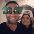 Demi Lovato au côté de son nouveau petit ami, le champion d'arts martiaux  Guilherme Vasconcelos. Le couple a célébré le Nouvel An ensemble (photo publiée le 1er janvier 2017 sur Instagram). 