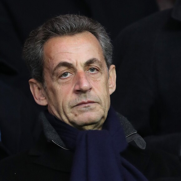 Nicolas Sarkozy - Personnalités au match PSG - Nantes (2-0) au Parc des Princes à Paris le 19 novembre 2016.